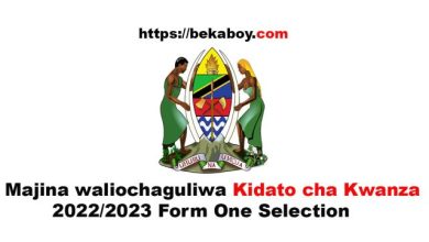 Photo of Majina waliochaguliwa Kidato cha Kwanza 2022/2023 Form One Selection